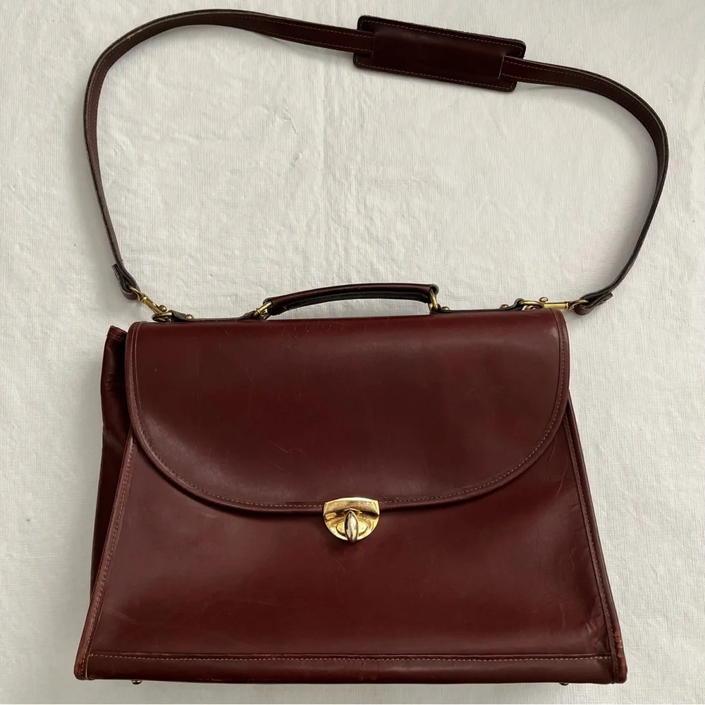 Jack Georges Leather Briefcase Bag